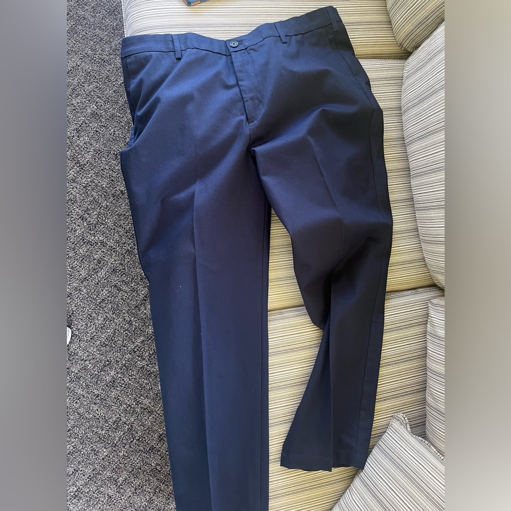 Dockers Mens straight fit navy pants 40x32 NWT
